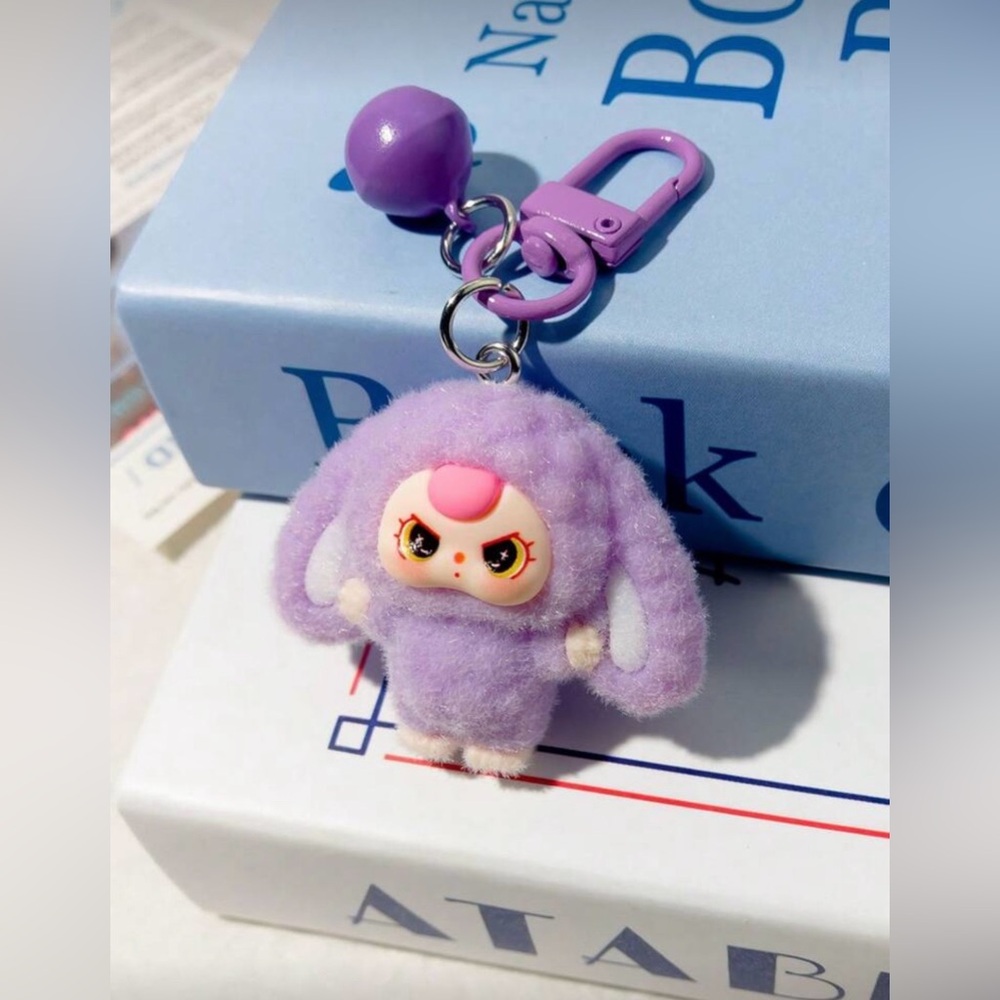 Purple Plush Baby 3D Kawaii Keychain/Bag Charm